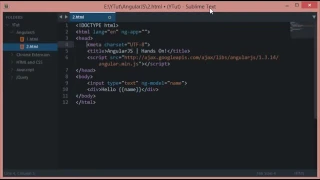AngularJS Tutorial 2 Hello World
