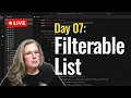 Build a Filterable List with HTML JavaScript No Frameworks Day 07