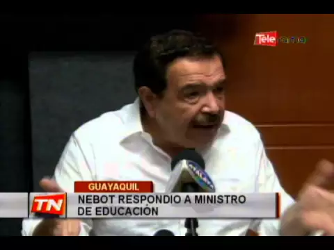 Nebot respondió a ministro de educación