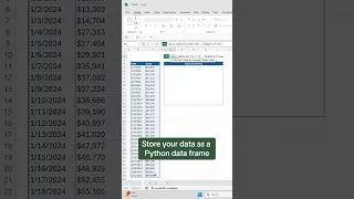 How to visualize data with Python in Excel