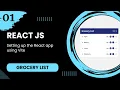 React JS - Setting up the React app using Vite