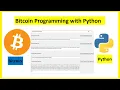 Bitcoin Programming with python Python code with public Blockchain