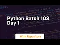 Python batch 103 day 1