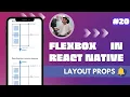 React Native FlexBox Layout in Hindi