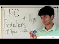 AP Physics C E M 2026 FRQ Predictions Tips