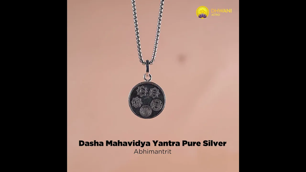 Dasha Mahavidha Yantra Pure Silver
