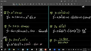 Differential Lecture 2 Explanation Of Derivation Of Trigonometric Functions 