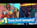 NEW Travis Scott Skin Back Bling and Pickaxe Gameplay - Fortnite Battle Royale