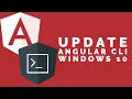 How to update Angular CLI in Windows 10 2020