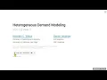 Customer Analytics 5 Heterogeneous Demand Modeling