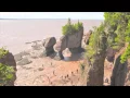 The Hopewell Rocks - Time Lapse of 45 6 foot tide