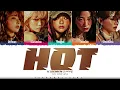 LE SSERAFIM 'HOT' Lyrics (르세라핌 HOT 가사) [Color Coded_Han_Rom_Eng] | ShadowByYoongi