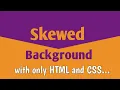 CSS Skewed Background Tutorial CSS Hindi Tutorial