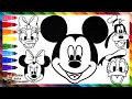 Draw and Color Mickey Mouse and His Friends Drawings for Kids