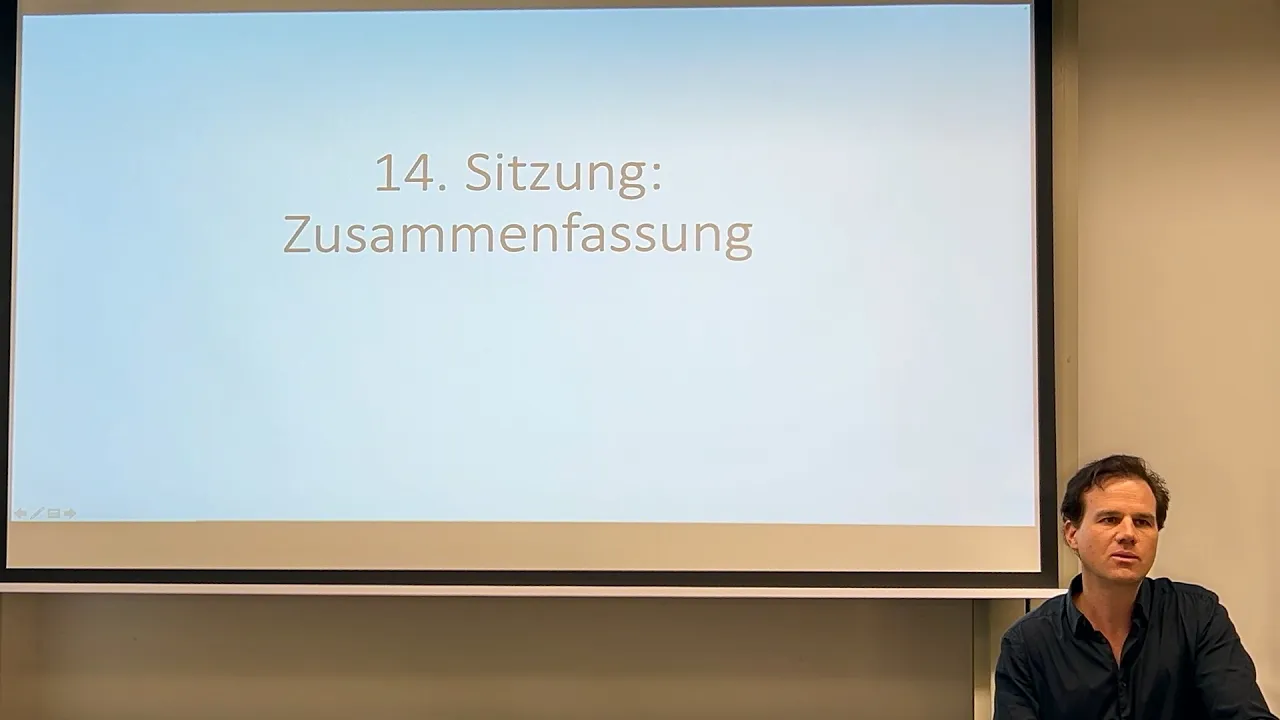 14) Zusammenfassung der Vorlesung Wirtschaft und Gesellschaft (Prof. Schröder)