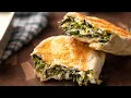 How to Make Spinach and Feta Gozleme Traditional Turkish Street Food