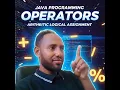Operators in Java programming arithmetic operators in Java