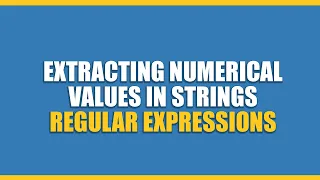 EXTRACTING NUMERICAL values from Strings Python Tricks
