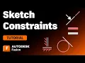 Sketch Constraints Made Easy in Autodesk Fusion UPDATED