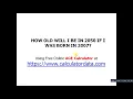 Online Age Calculator - How old will I be in 2050 if I was born in 2007 www calculatordata com