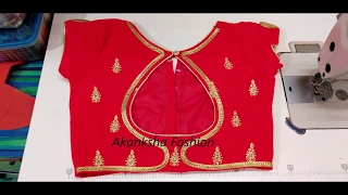 करवा चौथ के लिए इस ब्लाउज डिजाइन को जरूर बनाएं।।
