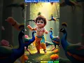 Download Lagu Baby Krishna Dancing in Garden | Joyful Moments with Peacocks #ai #god #hindu