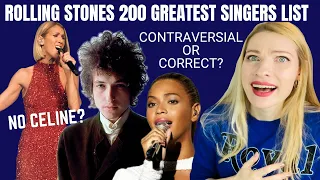 Download Vocal Coach Reacts: Rolling Stones 200 Greatest Singers List - Controversial! Where is Celine Dion MP3