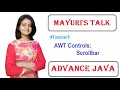 AWT Controls Tutorial Scrollbar Constructor and Methods Mayuri s Talk Mayuri Mali