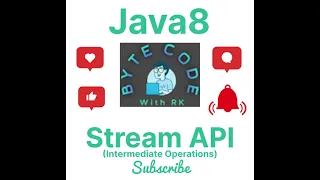 Filter Map FlatMap Sorted Distinct Limit Skip Peek Intermediate Ops StreamAPI Java8 Core Java