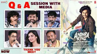 Team Q&A With Media | Andhra King Taluka Thank You Meet | Ram Pothineni | Bhagyashri Borse