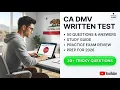 Actual CA DMV Written Test 50 Questions and Answers Study Guide Practice Exam Review Prep For 2026