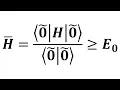 The Variational Method QM approximation Quantum Mechanics