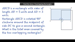 Find the Area Overlapping Rectangles