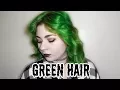 DYING MY HAIR GREEN ARCTIC FOX IRIS GREEN AND PHANTOM GREEN