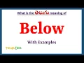 Below Meaning in Telugu Below in Telugu Below in Telugu Dictionary