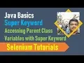 17A Java Basics for Selenium - Accessing Parent Class Variables with Super Keyword