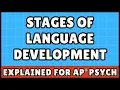 Stages of Language Development AP Psychology