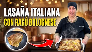 Cómo Hacer LASAÑA ITALIANA con Ragú alla Bolognese | Paso a Paso 🇮🇹
