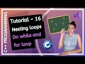 C FOR BEGINNERS 2025 - How to nest loops How to nest for and do-while loop PROGRAMMING TUTORIAL