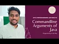 3 Commandline arguments in Java