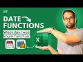 Date Functions 7 How to use WEEKDAY and WEEKNUM functions Kunaal Naik