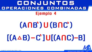 Operaciones combinadas con conjuntos| Ejemplo 4