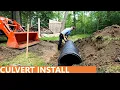 96 - Installing A Culvert Kubota LX2610 Compact Tractor