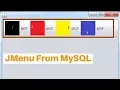JAVA - How To Create JMenu Using MySQL Database And Add It To JMenuBar In Java with source code