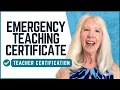 Emergency Teaching Certificate The Fastest Way Into a Classroom 2026