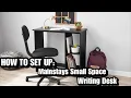 Mainstays Small Space Writing Desk Set Up