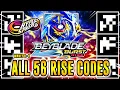 ALL 56 BEYBLADE BURST RISE APP QR CODES FULL COLLECTION WAVES 1 TO 4