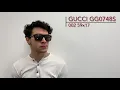 GUCCI GG 0748S GG0748S Sunglasses on a 360 turntable and model
