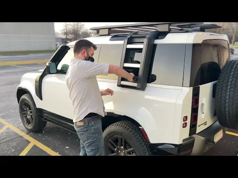 Download MP3 Demonstrating the ladder \u0026 air intake (snorkel) on my 2022 Landrover Defender X-Dynamic S