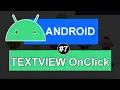 TextView Click in android - Android Tutorials